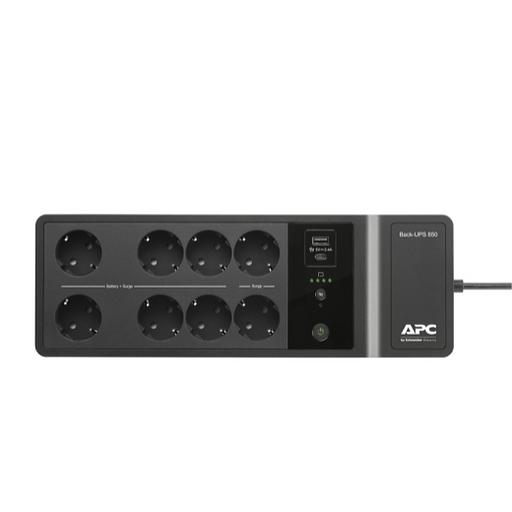 Источник бесперебойного питания APC Back-UPS ES 850VA/520W, 230V, 8 Schuko (2 Surge & 6 batt.), USB, USB charge(type A,C), Data/DSL protect.,(BE700G-RS, BE850G2-GR analogue), 1 year warranty (BE850G2-GR) фото 4