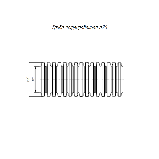 Промрукав PR02.0216 Труба гофрированная ПЛЛ легкая 350 Н безгалогенная (HF) негорючая (НГ) белая с/з д25 (уп. 50 м) фото 3