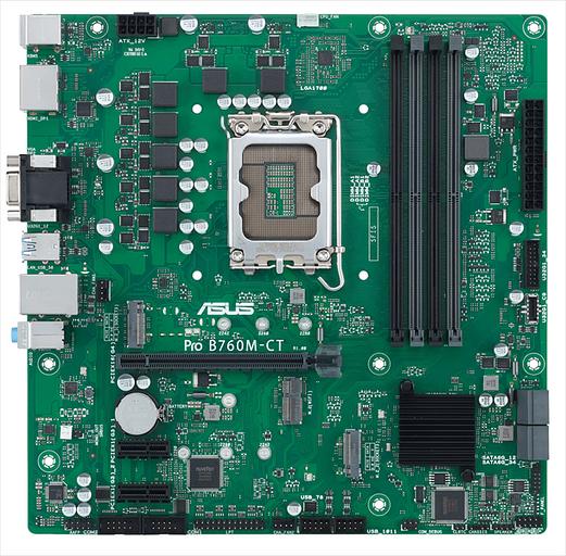 Материнская плата ASUS PRO B760M-CT-CSM, LGA1700, B760, 4*DDR5, VGA+HDMI+2xDP, 4xSATA3 + RAID, 2xM2, Audio, Gb LAN, USB 3.2, USB 2.0, mATX; 90MB1DY0-M0EAYC (PRO B760M-CT-CSM) фото 1