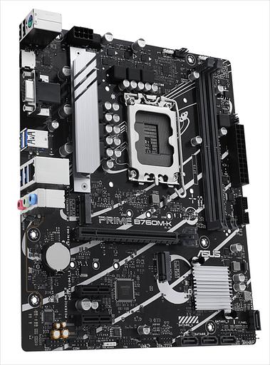 Материнская плата ASUS PRIME B760M-K, LGA1700, B760, 2*DDR5, HDMI+VGA, 4xSATA3 + RAID, 2xM2, Audio, Gb LAN, USB 3.2, USB 2.0, mATX; 90MB1FI0-M0EAY0 (PRIME B760M-K) фото 2