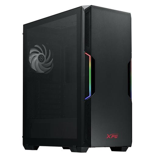 STARKER BLACK (STARKER-BKCWW) (Midi-Tower, черный, TG, 120mm ARGB fan + 120mm fan) фото 1