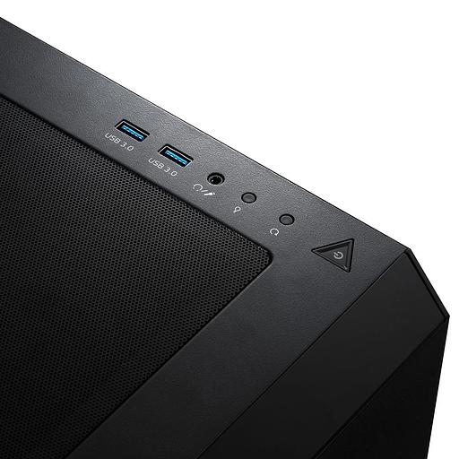 STARKER BLACK (STARKER-BKCWW) (Midi-Tower, черный, TG, 120mm ARGB fan + 120mm fan) фото 2