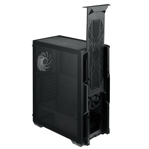 STARKER BLACK (STARKER-BKCWW) (Midi-Tower, черный, TG, 120mm ARGB fan + 120mm fan) фото 3