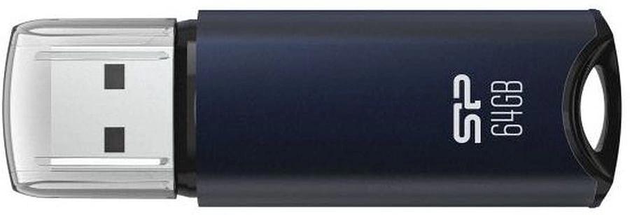 Флеш накопитель 64Gb Silicon Power Marvel M02, USB 3.0, Синий фото 1