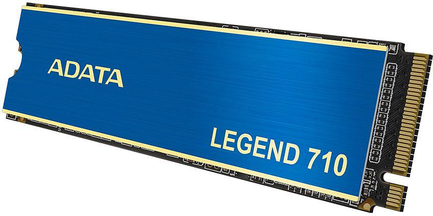 Твердотельный накопитель/ ADATA SSD LEGEND 710, 2048GB, M.2(22x80mm), NVMe 1.4, PCIe 3.0 x4, 3D NAND, R/W 2400/1800MB/s, IOPs 200 000/150 000, TBW 520, DWPD 0.23, with Heat Sink (3 года) фото 3