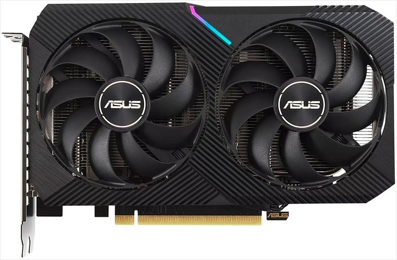 Видеокарта ASUS DUAL-RTX3050-O8G-V2//RTX3050 DVI HDMI DP 8G D6; 90YV0GH6-M0NA00 (DUAL-RTX3050-O8G-V2) фото 1