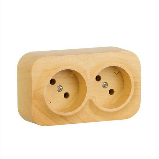 Quteo Розетка 2X2К без шт п/подкл ДЕРВ Legrand 782281 фото 2