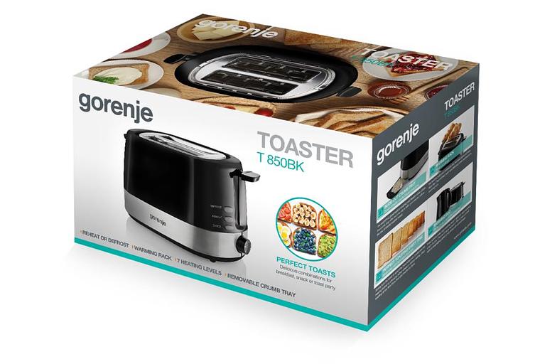 Тостер T850BK 498314 GORENJE фото 2