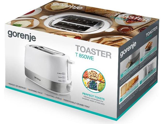 Тостер T850WE 685813 GORENJE фото 2
