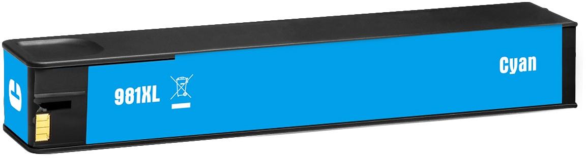 Картридж струйный Cactus CS-L0R09A 981X голубой (150мл) для HP PageWide 556dn Enterprise/586dn фото 2