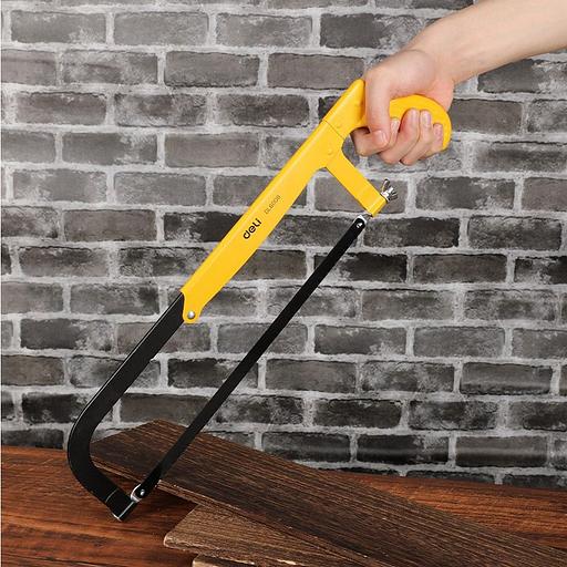 Ножовка по металлу раздвижная трехразмерная Deli DL6008 200/250/300мм, полотно из стали 65Mn, корпус из стали Q195, регулируемый угол резки 45-90 град. фото 6