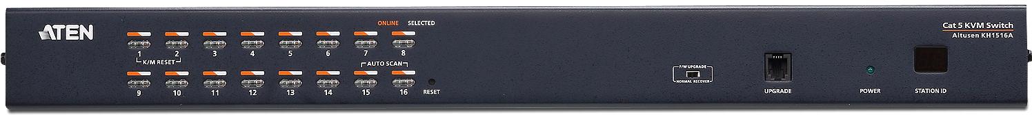 16-портовый КВМ-коммутатор высокой плотности с кабелем Cat 5 ATEN KH1516A фото 1