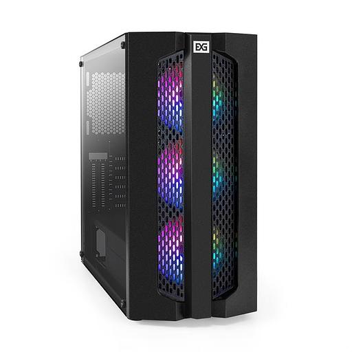 Exegate EX294966RUS Корпус Miditower ExeGate EVO-9205 (ATX, без БП, с окном, 1*USB+1*USB3.0, аудио, 3 вент. 12см с RGB подсветкой) фото 1
