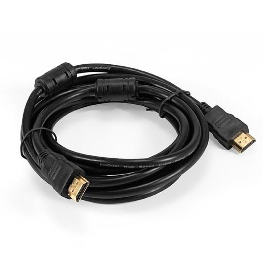 Exegate EX294690RUS Кабель HDMI ExeGate EX-CC-HDMI-3.0F (19M/19M, 3м, v1.4b, ферритовые кольца, позолоченные контакты) фото 1