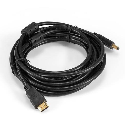 Exegate EX294691RUS Кабель HDMI ExeGate EX-CC-HDMI-5.0F (19M /19M, 5м, v1.4b, ферритовые кольца, позолоченные контакты) фото 1