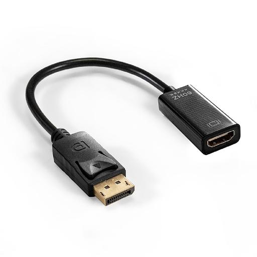 Exegate EX294707RUS Кабель-переходник DisplayPort-HDMI ExeGate EX-DPM-HDMIF-0.2 (20M/19F, DP1.2 4K@60Hz, 0,2м) фото 1