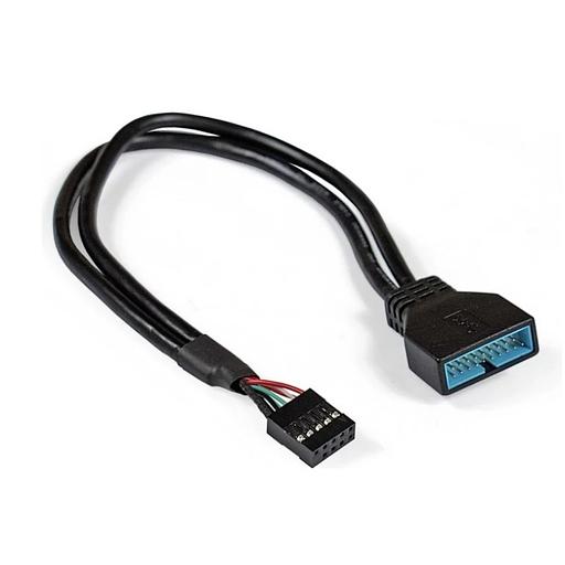 Exegate EX294785RUS Кабель-переходник USB 2.0-USB 3.0 ExeGate EX-CC-U3U2-0.15 (9pin(F)/19pin(M), 0,15м) фото 1
