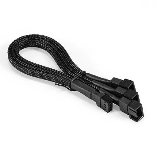 Exegate EX294792RUS Разветвитель питания с 4pin материнской платы на 3 корпусных вентилятора ExeGate EX-CC-4p3xF-0.3 (4pin F/3x4pinM (2 из них-3-контактный, 1 из них-4-контактный), 0,3м) фото 1