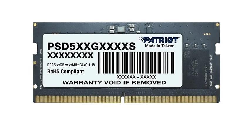 Память DDR5 16GB 5600MHz Patriot PSD516G560081S Signature RTL PC5-44800 CL46 SO-DIMM 288-pin 1.1В single rank Ret фото 1