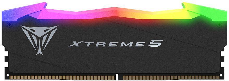 Память DDR5 2x16Gb 8000MHz Patriot PVXR532G80C38K Viper Xtreme 5 RGB RTL Gaming PC5-64000 CL38 DIMM 288-pin 1.45В с радиатором Ret фото 1