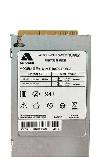 Блок питания серверный Q-dion Qdion Model U1A-D10800-DRB-Z (99MAD10800I1170119) фото 2