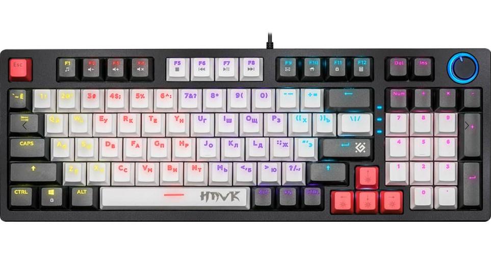 Defender Механическая клавиатура Hawk GK-418 RU,радужн,97кн,1,5м,крас.свитч [45418] фото 1