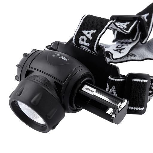 ЭРА Б0051463 Фонарь налобный светодиодный GB-410 на батарейках 3хААА, 3 режима, черный, IP44 фото 7