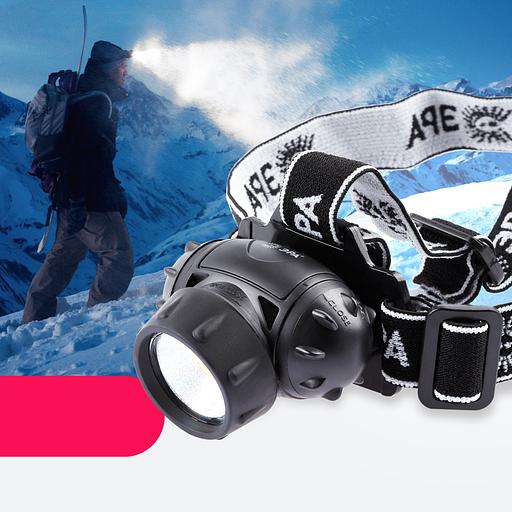 ЭРА Б0051463 Фонарь налобный светодиодный GB-410 на батарейках 3хААА, 3 режима, черный, IP44 фото 8