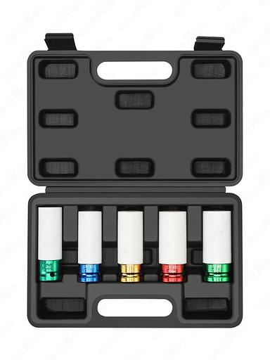 Набор ударных головок 5 предметов 1/2 дюйма GOODKING G-10005 фото 1