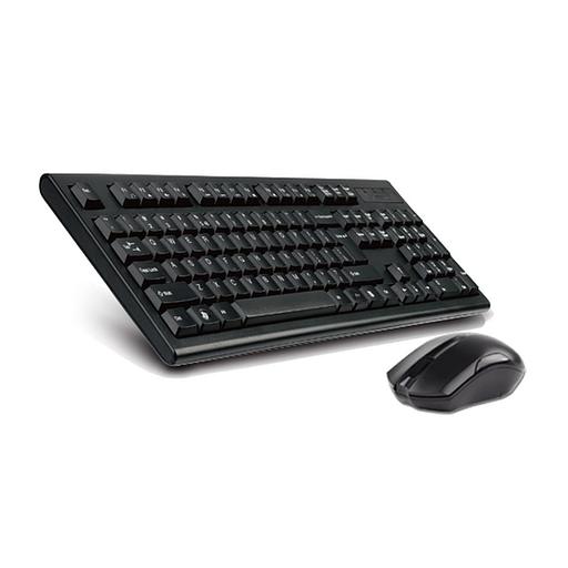 Клавиатура + мышь A4Tech 3000NS клав:черный мышь:черный USB беспроводная Multimedia фото 2