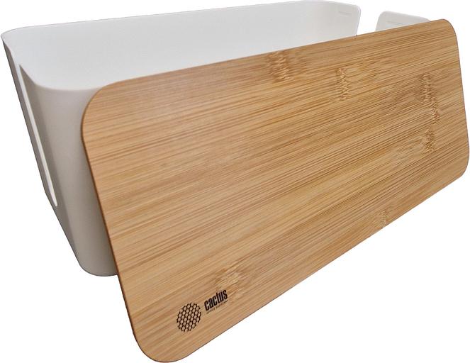 Органайзер Cactus CS-BOX-WH белый/бамбук фото 3