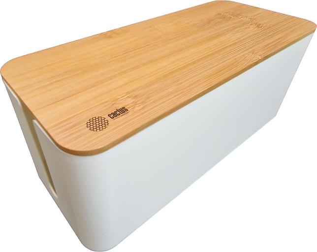 Органайзер Cactus CS-BOX-WH белый/бамбук фото 4