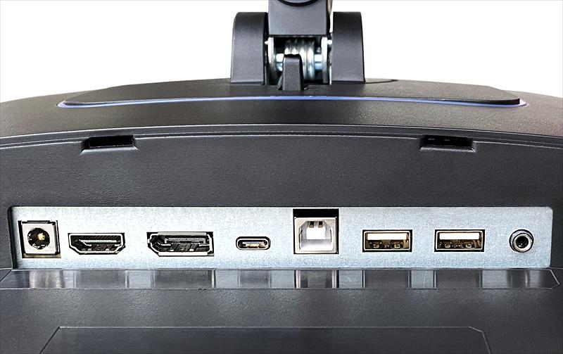 Монитор IRBIS NOBLEVIEW 34'' LED Monitor Curved 3440x1440, 21:9, VA, 400 cd/m2, 4000:1, 3ms, HDMI, DP, USB-C(65W), USB-Ax2, USB-B, PJack, Audio output, 165Hz, Tilt, Height, Swivel, внешн. бп, VESA, Black 3y (IMVW34UIDL) фото 6