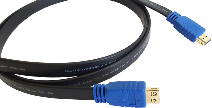 Кабель HDMI-HDMI (Вилка - Вилка), 10,6 м Kramer Electronics HDMI (m) - HDMI (m) 10.6м (C-HM/HM/FLAT/ETH-35) фото 1