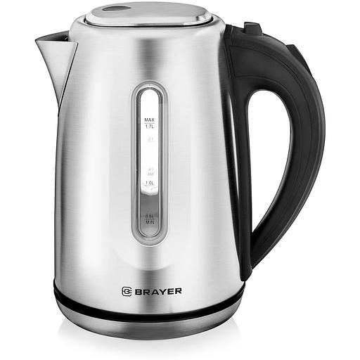 BRAYER 1014BR Чайник, 1.7л, 2200Вт, сталь фото 1