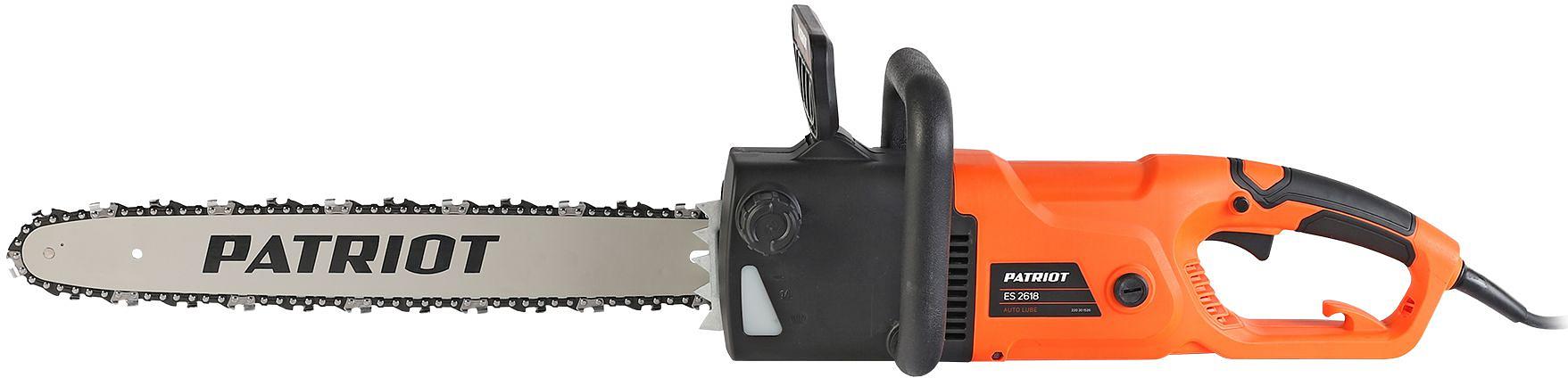 Пила цепная электрическая PATRIOT ES 2618 [220301526] {2.5кВт,18' шина, продольный двигатель, плавный пуск, бесключевая натяжка цепи} фото 2