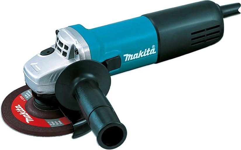 Makita 9558HNR Угловая шлифовальная машина ф125мм [9558HNR] {840Вт,11000об\м,1.6кг,кор,anti-restart,пл\п,доп.кожух} фото 1