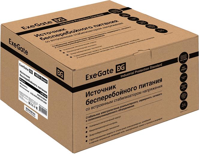 Exegate EX295013RUS ИБП ExeGate NEO Smart LHB-650.LCD.AVR.8SH.CH.RJ.USB <650VA/390W, LCD, AVR, 8*Schuko, RJ45/11, USB, 4*USB-порта для зарядки, Black> фото 6