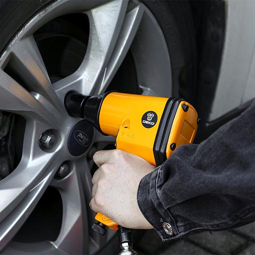 Набор пневмоинструментов Deko Premium компл.:34 предмета 113л/мин желтый/черный (кейс в комплекте) фото 2