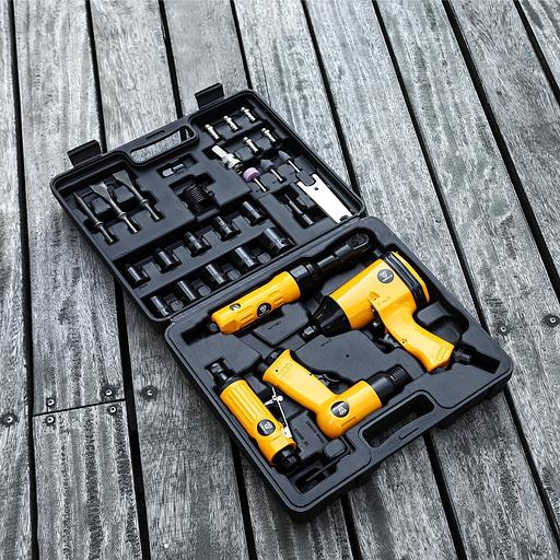 Набор пневмоинструментов Deko Premium компл.:34 предмета 113л/мин желтый/черный (кейс в комплекте) фото 4