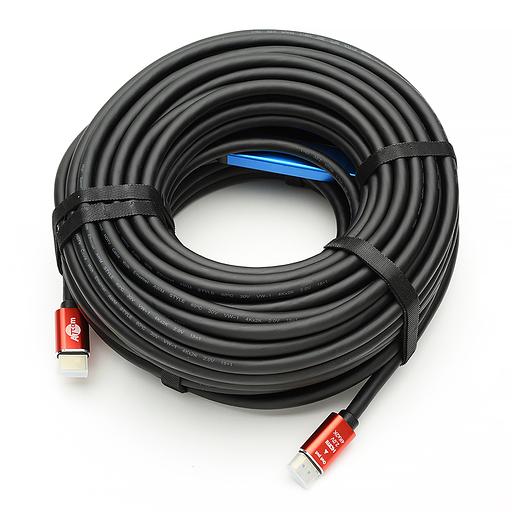Кабель HDMI 30 m (Red/Gold, в пакете) VER 2.0 ATcom HDMI 2.0 (m) - HDMI 2.0 (m) 30 м (AT5947) фото 5