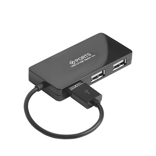 Greenconnect USB 2.0 Разветвитель GCR-UH244B на 4 порта 0,15m, black Greenconnect GCR-UH244B фото 2