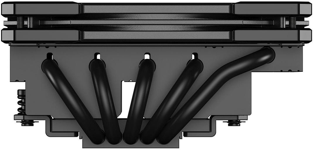 Кулер ID-COOLING IS-55 ARGB LGA1700/1200/115X/AM5/AM4 низкопрофильный высота 55mm (27шт/кор, TDP 125W, PWM, 5 тепл.трубок + медная база, ARGB FAN 120mm, черный) BOX фото 2