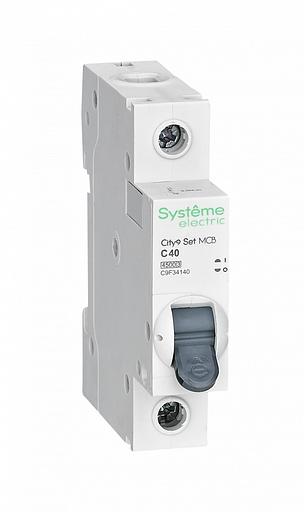 Systeme electric C9F34140 City9 Set Автоматический выключатель (АВ) С 40А 1P 4.5kA 230В фото 1
