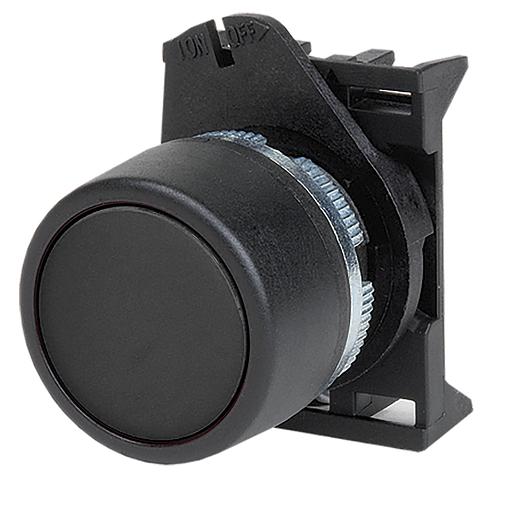 Dkc ABHTR6 Кнопка плоская без фиксации, черная фото 1