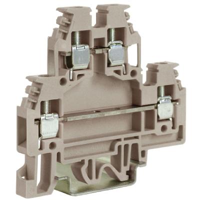 Dkc ZDS100GR DAS.4GR, 2х уровневый проходной зажим серый 4 кв.мм фото 1