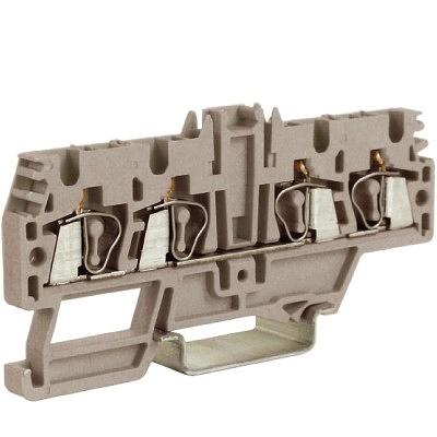 Dkc ZHM520GR-RET HMM.2/2+2GR, проходной зажим 2,5 кв.мм серый 2 ввод/2 вывода фото 1