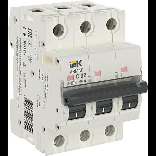IEK AR-M06N-3-C032 ARMAT Авт. выкл. M06N 3P C 32А фото 1