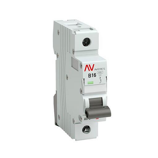 EKF mcb6-1-16B-av Выключатель автоматический AV-6 1P 16A (B) 6kA EKF AVERES фото 1