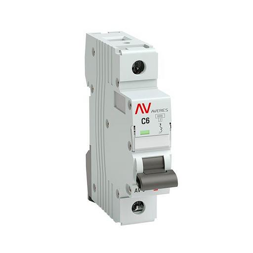 EKF mcb6-1-06C-av Выключатель автоматический AV-6 1P 6A (C) 6kA EKF AVERES фото 1